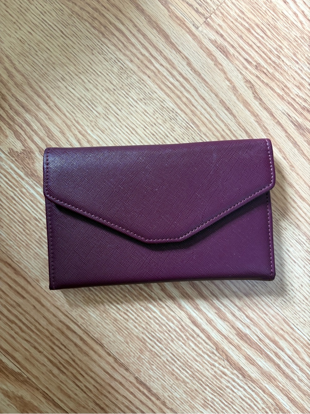 Women’s Envelope Wallet Clutch - Burgundy